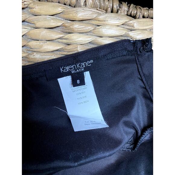 Vintage Skirt Silk Black - Picture 3 of 8